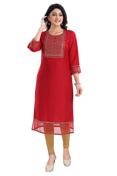 MM-325 Red Kurti