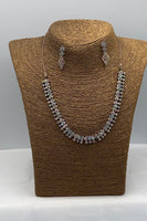 Rose gold and black plated adorned with high quality diamond set with earrings
