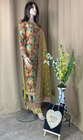 Pakistani Style Silk Designer Suit set