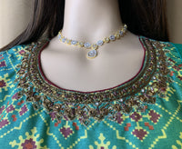 Designer Silk Patola print gown with dupatta