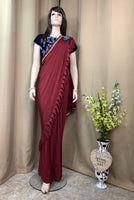 Designer Ruffle Style ready to wear Saree