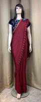 Designer Ruffle Style ready to wear Saree