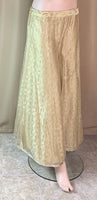 Party wear Golden Net Plazo