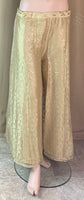 Party wear Golden Net Plazo
