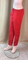 Hand Embroidered Stretchable Cotton Straight Pant