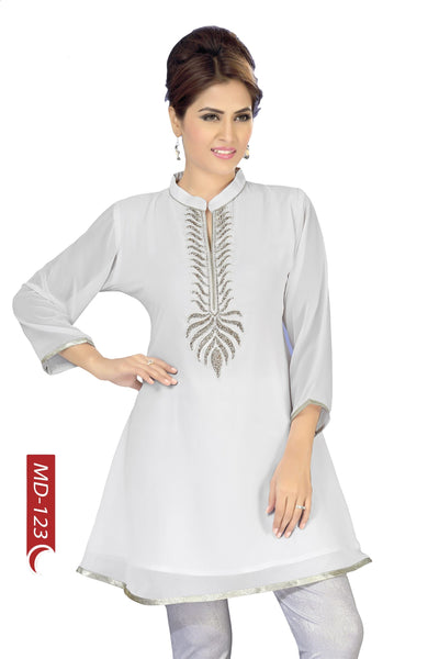 Sparkling White Tunic Top Kurti