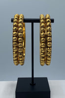 Oxidized Gold plated designer bangles
