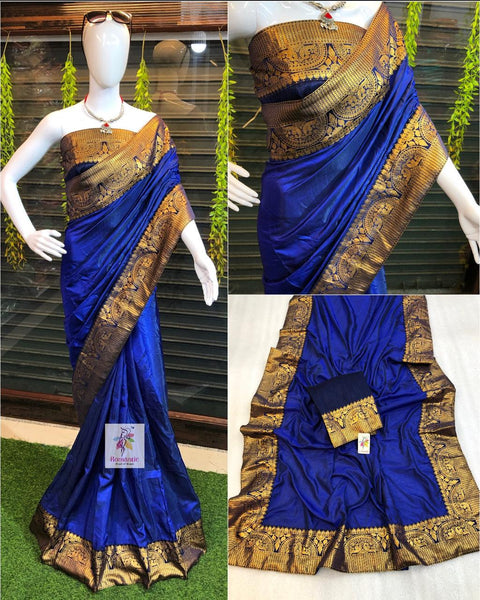 Sana silk Saree with Jacquard Border