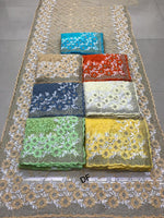 Green Net Embroidered Saree