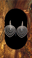Rose Gold and silver plated studded with white Zirconia diamond designer earrings