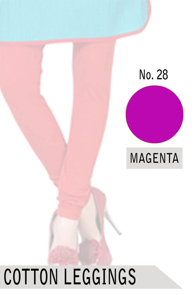 COTTON LEGGINGS- MAGENTA