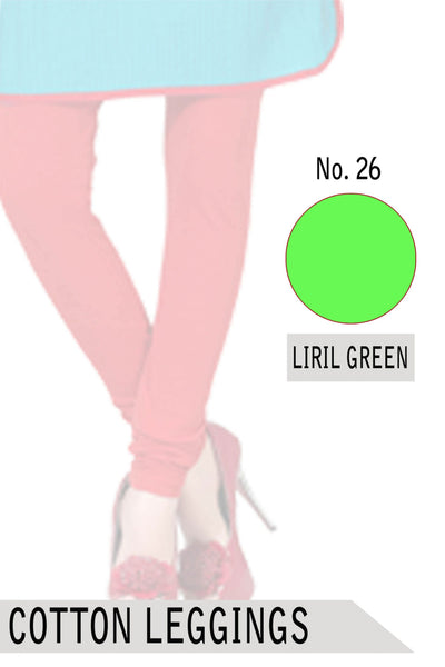 COTTON LEGGINGS- LIRIL GREEN