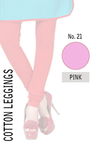 COTTON LEGGINGS- PINK