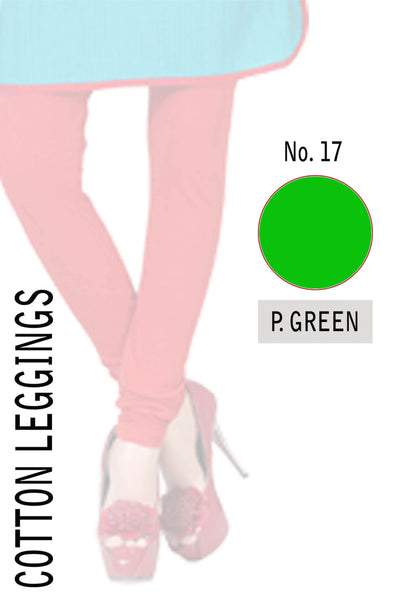 COTTON LEGGINGS- P.GREEN