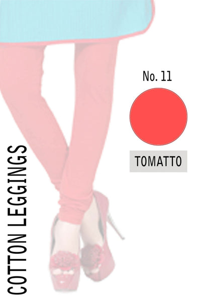 COTTON LEGGINGS- TOMATTO