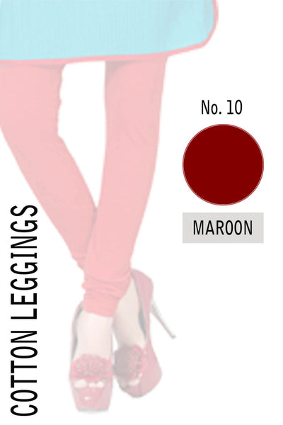 COTTON LEGGINGS- MAROON