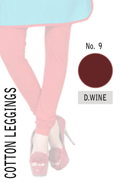 COTTON LEGGINGS- D.WINE
