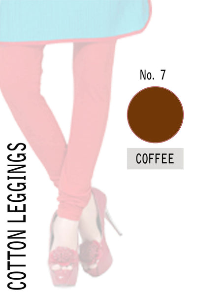 COTTON LEGGINGS- COFFEE