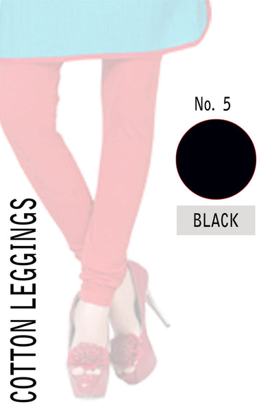 COTTON LEGGINGS- BLACK