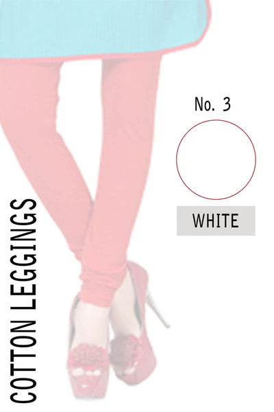 COTTON LEGGINGS- WHITE