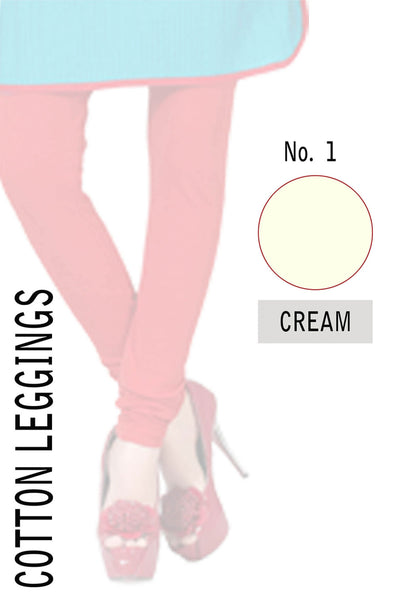 COTTON LEGGINGS- CREAM