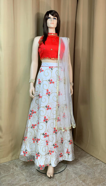 Designer Lehenga and Crop Top set