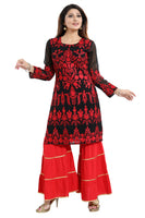 Gorgeous Grace Pakistani Style Embroidered Short Kurti For Women