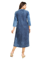 Tremendous Denim Front Open Casual Tunic For Everyday Wear