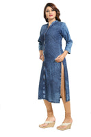 Tremendous Denim Front Open Casual Tunic For Everyday Wear