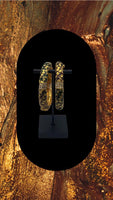 Gold plated Minnakari bangle set of two adorned with zirconia diamonds
