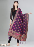 Women's Jacquard Banarasi Woven Heavy Poly Silk Dupatta ( 70FD104,Free Size)