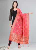 Women's Jacquard Banarasi Woven Heavy Poly Silk Dupatta ( 70FD115,Free Size)