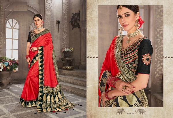 Two Toned Soft Silk Saree