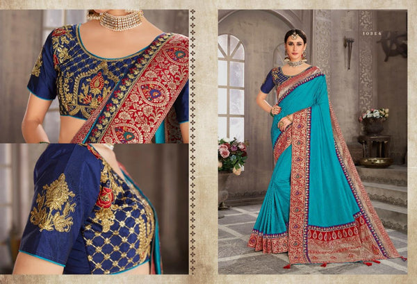 Two Toned Soft Silk Saree