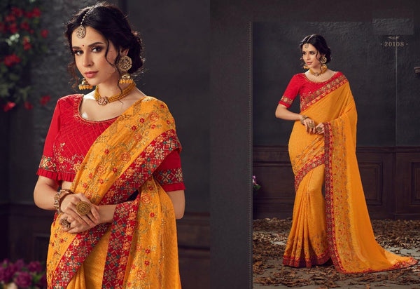 Gorgeous Two Tone Silk Saree