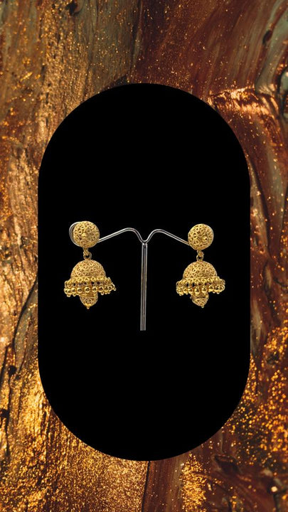 Gold plated zumki earrings