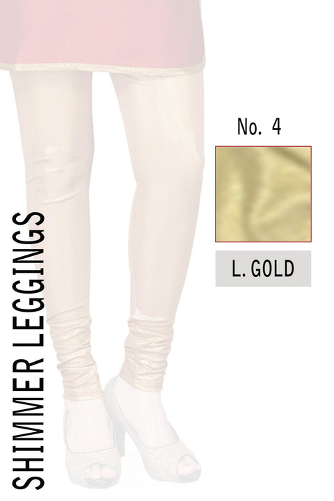 SHIMMER LEGGINGS- Light Gold