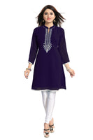 The Beaded Tunic Create The New Style Statement In Blue Color