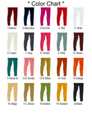 CIGARETTE PANTS STRETCHABLE COTTON FABRIC NARROW BOTTOM